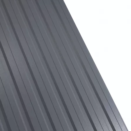 Tabla cutata Rufster R12F Premium 0,5 mm grosime 7024 MS gri-grafit mat structurat 1 m