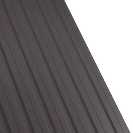 Tabla cutata Rufster R12F Premium 0,5 mm grosime 8019 MS maro-grafit mat structurat 1 m