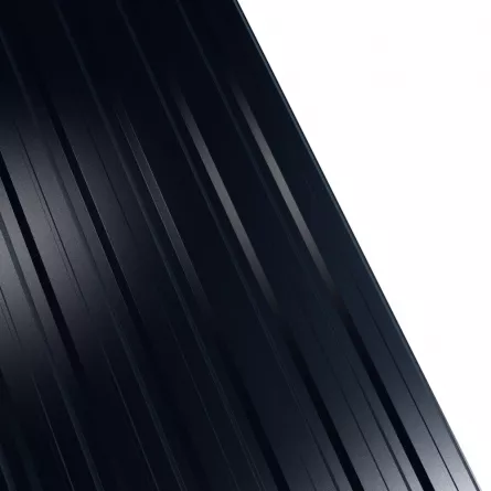 Tabla cutata Rufster R12F Premium 0,5 mm grosime 9005 negru 1 m