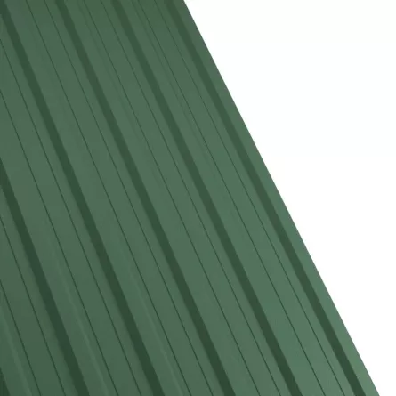 Tabla cutata Rufster R18A Premium 0,5 mm grosime 6020 MS verde-crom mat structurat 1 m