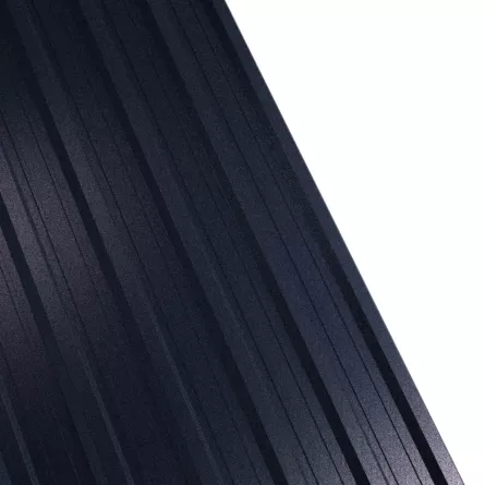 Tabla cutata Rufster R18A Premium 0,5 mm grosime 9005 MS negru mat structurat 1 m