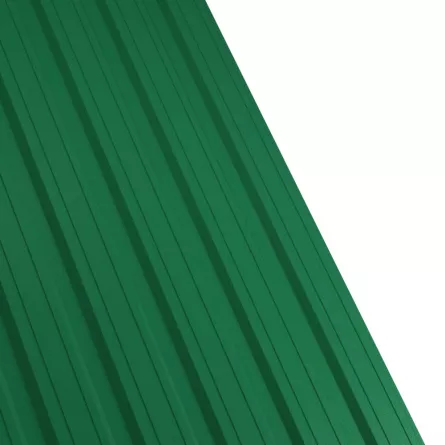 Tabla cutata Rufster R18F Premium 0,5 mm grosime 6005 MS verde mat structurat 1 m