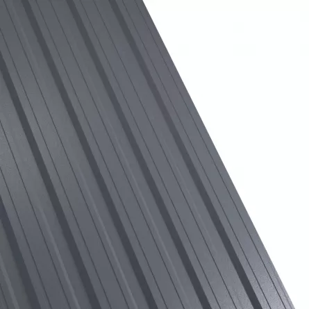Tabla cutata Rufster R18F Premium 0,5 mm grosime 7024 MS gri-grafit mat structurat 1 m