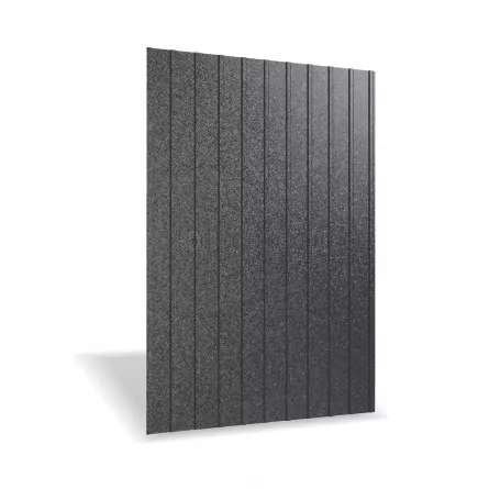 Tabla cutata Rufster R8A Extra 0,55 mm grosime 9005MPR negru super poliester