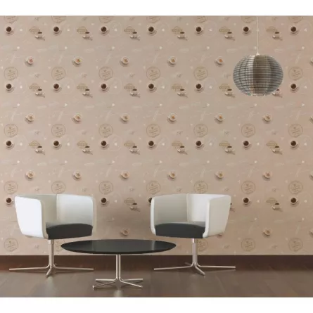 Tapet SN Deco  943082 dimensiune 1000x53 cm model pentru bucatarie culoare bej, crem, maro