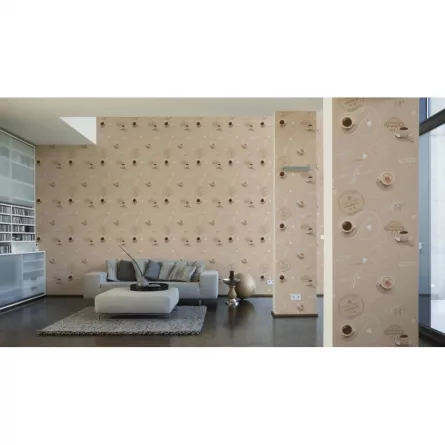 Tapet SN Deco  943082 dimensiune 1000x53 cm model pentru bucatarie culoare bej, crem, maro