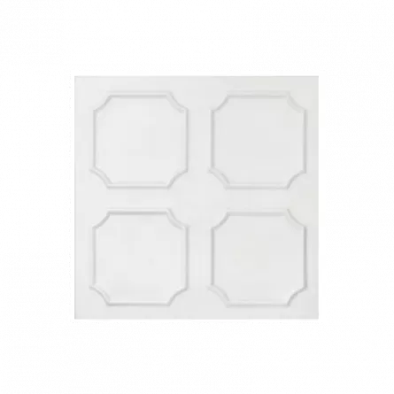 Tavan din polistiren 0801, culoare alba, ambalare 2 mp/bax