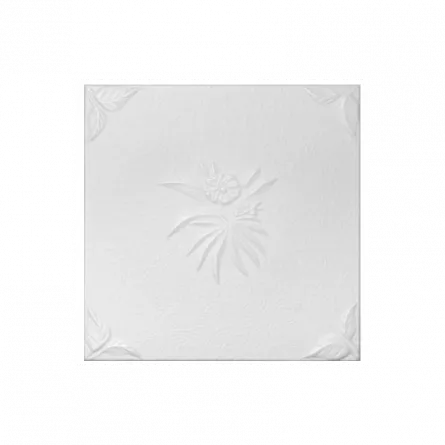 Tavan din polistiren 0850, culoare alba, ambalare 2mp/bax