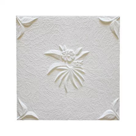 Tavan Marbet Natura 8 buc/bax dimensiune 50x50 cm grosime 5 mm culoare alb