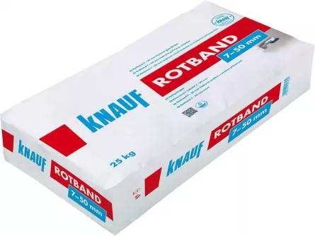 Tencuiala pentru interior pe baza de ipsos Knauf Rotband 25 kg