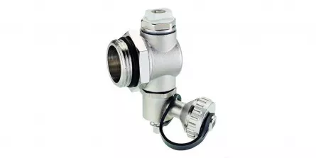 Terminal distribuitor T cu aerisitor si robinet de golire, diametru 1", EMMETI1