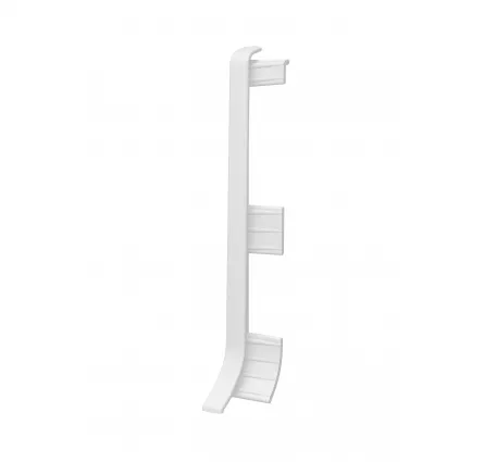 Terminatie stanga/dreapta pentru plinta Linela 401, culoare alba, set doua bucati