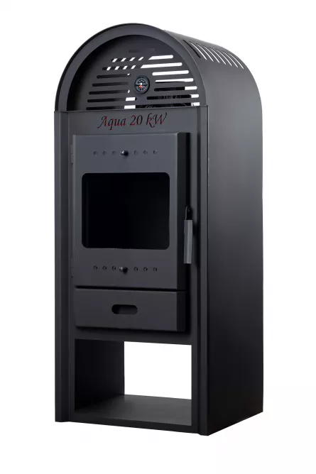 Termosemineu pe lemne Aqua Plus 20 kW, regulator de tiraj