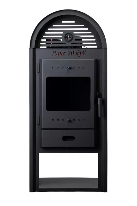 Termosemineu pe lemne Aqua Plus 20 kW, regulator de tiraj