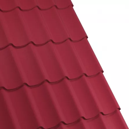 Tigla metalica Rufster Aqua 3D Premium 0,5 mm grosime 3005 MS visiniu mat structurat 2.2 m