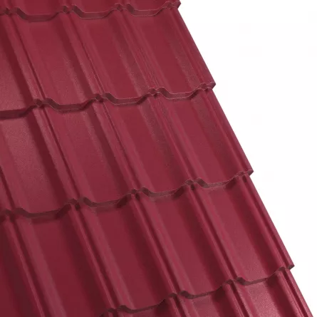 Tigla metalica Rufster Celesta Eco 0,45 mm grosime  3005 MS visiniu mat structurat 2.13 m