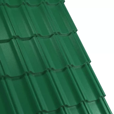 Tigla metalica Rufster Celesta Premium 0,5 mm grosime 6005 MS verde mat structurat 2.13 m