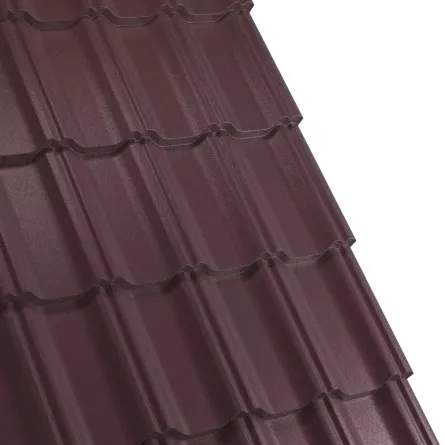 Tigla metalica Rufster Celesta Premium 0,5 mm grosime 8017 MS maro mat structurat 2.13 m