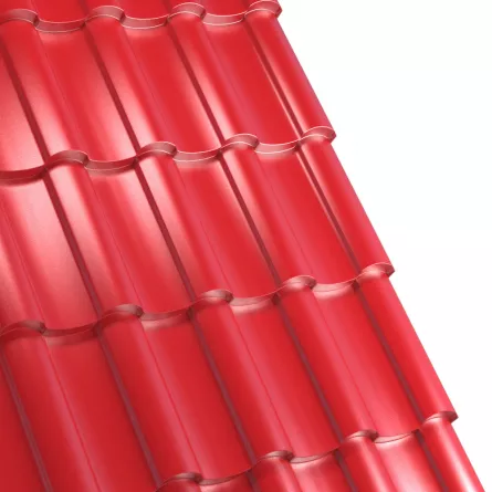 Tigla metalica Rufster Nova Eco 0,45 mm grosime 3011 rosu 2.13 m