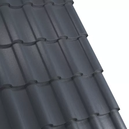 Tigla metalica Rufster Nova Premium 0,5 mm grosime 7016 MS gri-antracit mat structurat 2.13 m