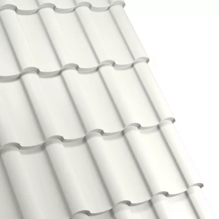 Tigla metalica Rufster Nova Premium 0,5 mm grosime 9002 alb 2.13 m