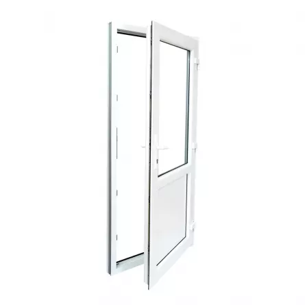 Usa acces alba 900x2000 1T  dimensiune 200x90 cm grosime 7.5 cm culoare alba
