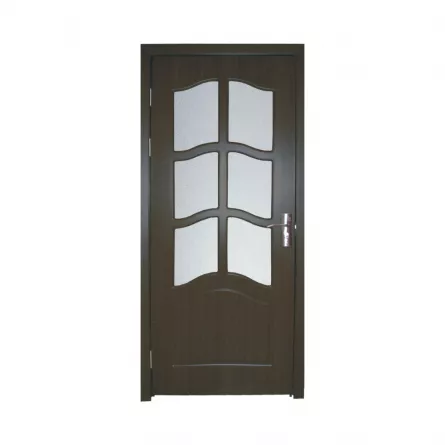 Usa interior din MDF 109-D1-80 dimensiune 203x86 cm grosime 3.8 cm culoare wenge
