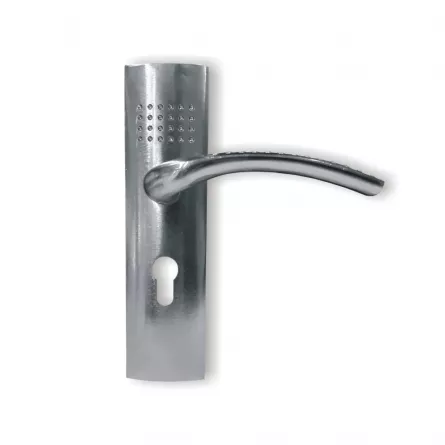 Usa interior din MDF 111-F-80 dimensiune 203x86 cm grosime 3.8 cm culoare alb embosat