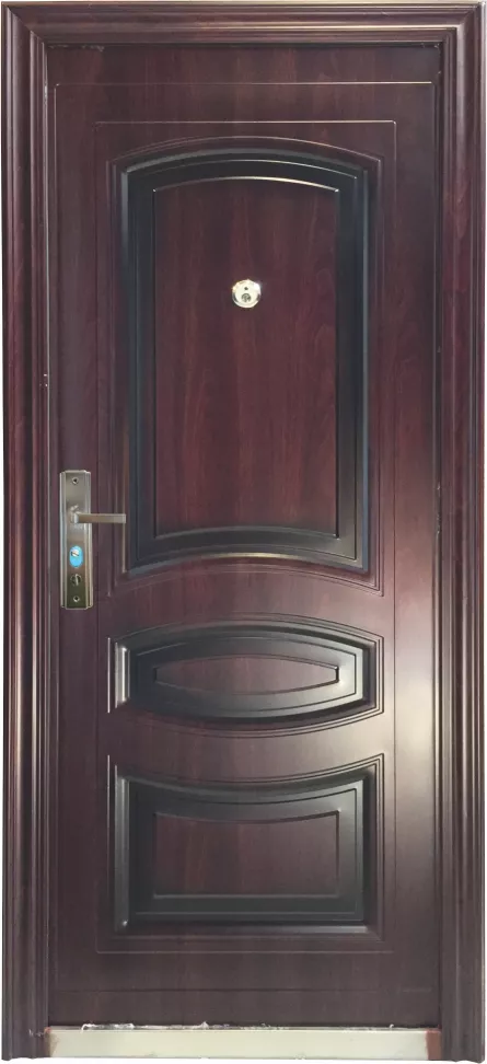 Usa metalica 017, deschidere dreapta, dimensiune 86 x 205 cm, grosime 5 cm, culoare mahon Usa metalica 017, deschidere dreapta, dimensiune 86 x 205 cm, grosime 5 cm, culoare mahon