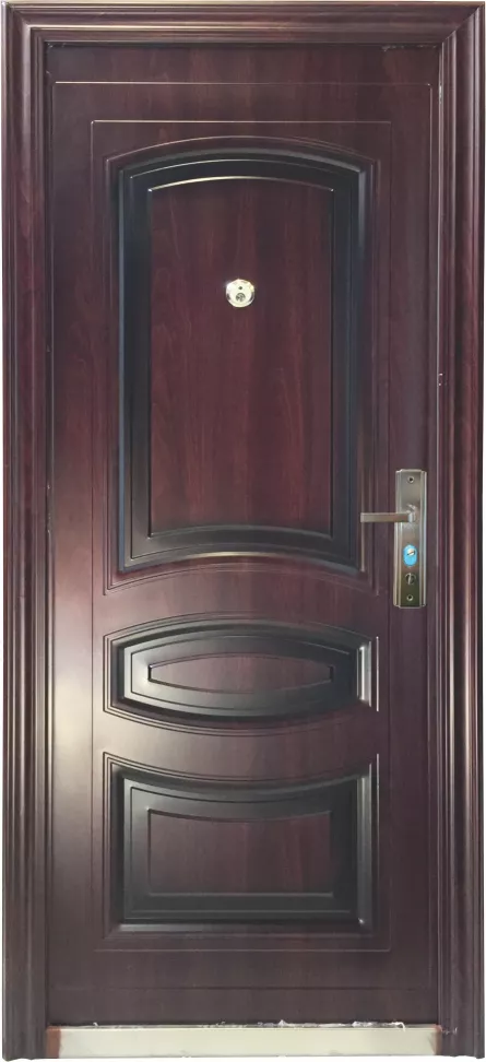 Usa metalica 017, deschidere stanga, dimensiune 86 x 205 cm, grosime 5 cm, culoare mahon Usa metalica 017, deschidere stanga, dimensiune 86 x 205 cm, grosime 5 cm, culoare mahon