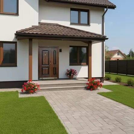 Usa metalica dubla 005, deschidere dreapta, dimensiune 140 x 205 cm, grosime 7 cm, culoare stejar auriu