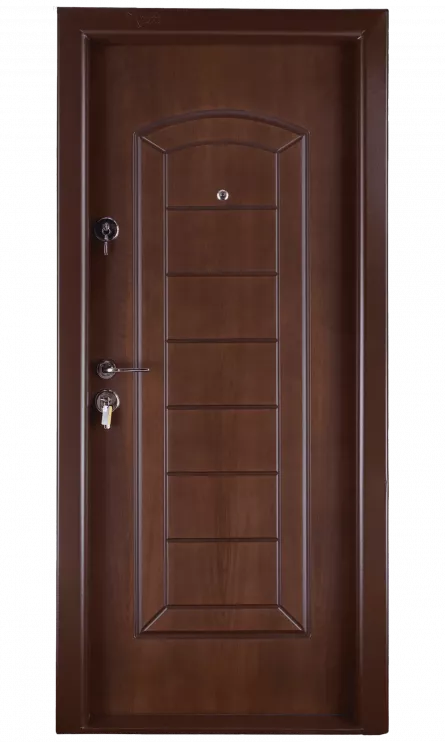 Usa metalica PR.1 154 dreapta nuc dimensiune 200x88 cm grosime 68 mm culoare nuc