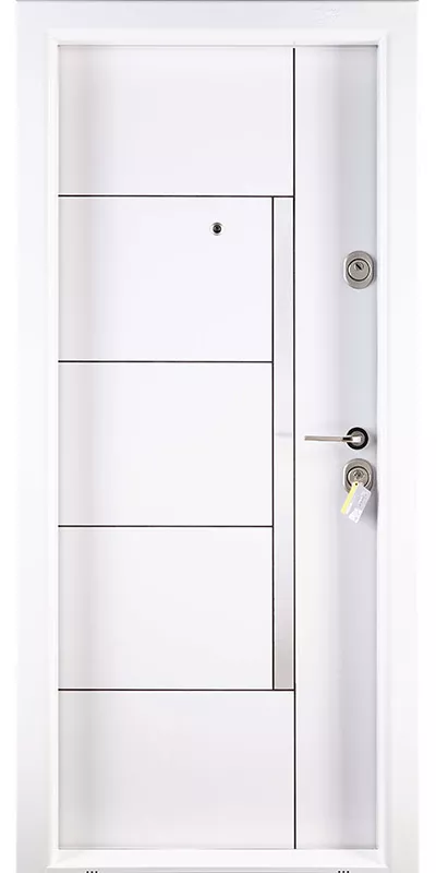 Usa metalica PR.1 LUX 1017, 2000 x 880 mm, culoare alb, deschidere stanga