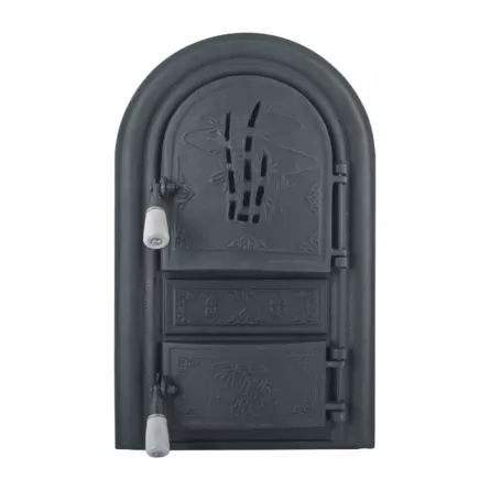Usa pentru semineu/soba model Bamboo neagra 660067