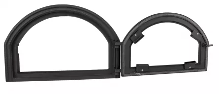 Usa semineu cu geam 1181, 360 x 540 mm, sticla 4 mm