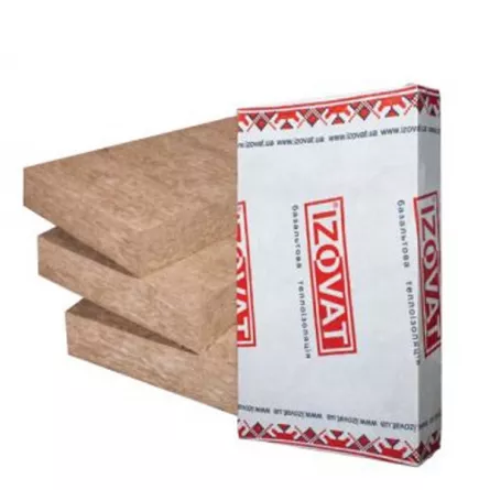 Vata minerala bazaltica Izovat 90, 1.2 m2, 1000 x 600 x 100 mm