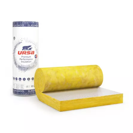 Vata minerala de sticla Ursa DF 42 ALU 100 mm 8.4 m2