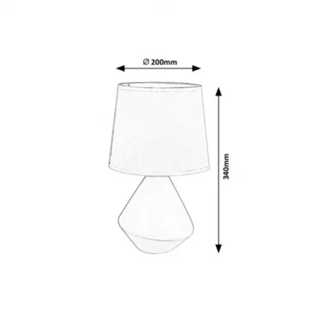 Veioza Wendy, dulie 1 x E14, culoare maro, Rabalux 5221