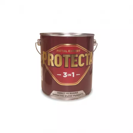 Vopsea 3in1 direct pe rugina, Protecta, verde inchis, 2.5 L