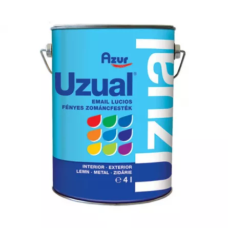 Vopsea de interior si exterior pentru lemn / metal / zidarie Uzual alb 4 L