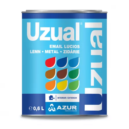 Vopsea de interior si exterior pentru lemn / metal / zidarie Uzual verde inchis 0.6 L