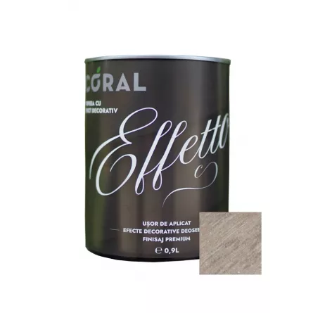 Vopsea decorativa, interior, Coral Effetto, Siena maro, 0.9 l