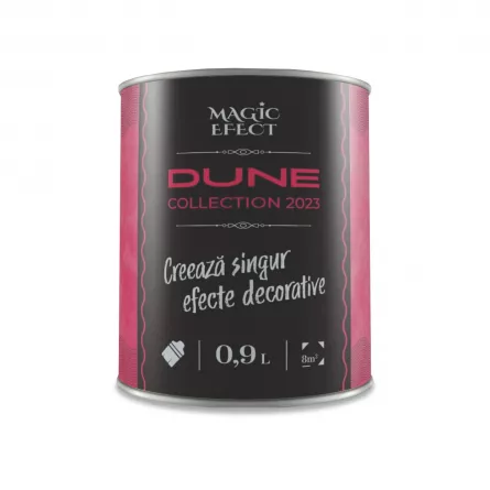 Vopsea decorativa Magic Efect Magic Black cu efect dune de nisip 0,9 +0,9 L + Pensula Cadou