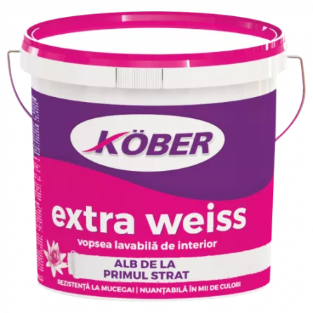 Vopsea lavabila Kober Extraweiss 4 L