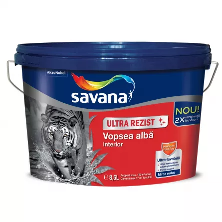Vopsea superlavabila Savana Ultra Rezist 8.5 L