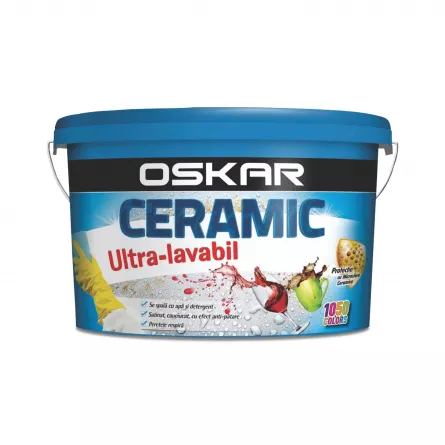 Vopsea ultralavabila, microparticule ceramice, Oskar Ceramic Interior 2.5 L