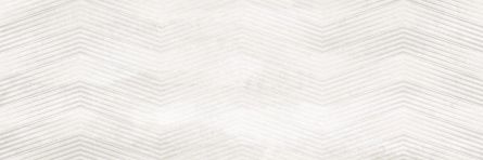 Decor faianta Spectre White Geo, dimensiune 25 x 75 cm