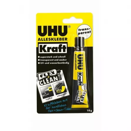 Adeziv universal Kraft Flex&Clean Uhu blister 18g, [],papetarie.ro