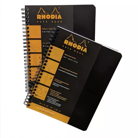 Caiet A5+ spirala 80 file Clairefontaine Rhodia Classic, [],papetarie.ro