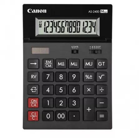 Calculator birou 14 digiti Canon AS2400, [],papetarie.ro